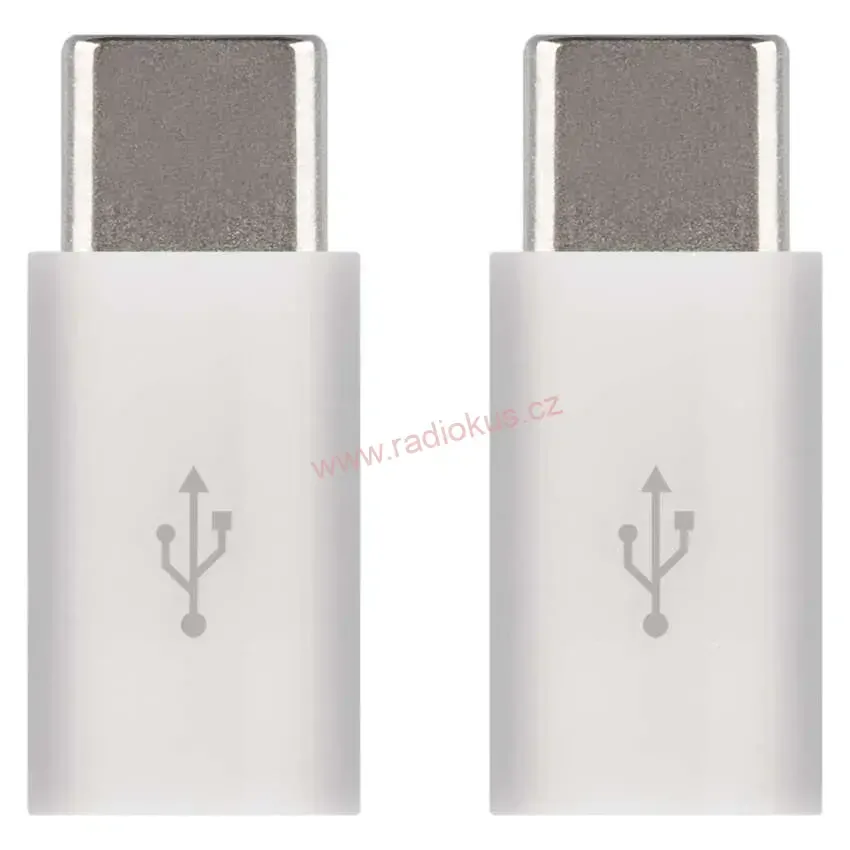 Redukce USB Micro zásuvka  / USB C  vidlice  sada 2 ks