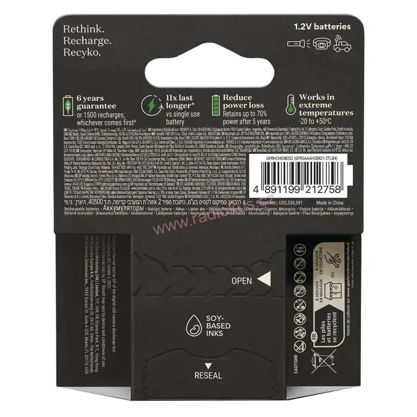 GP ReCyko+ Pro Prof. 800 AAA nabíjecí baterie - sada 4 ks