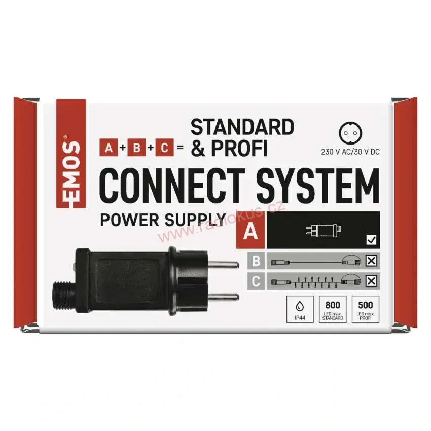 Napájecí zdroj pro vánoční spojovací osvětlení Standard/Profi,  30V DC , vnitřní i venkovní , časovač