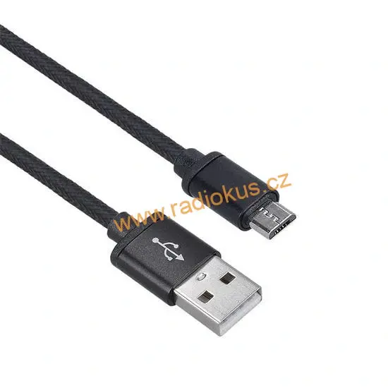 Kabel USB , USB 2.0 A konektor - USB B micro konektor, blistr, 2m