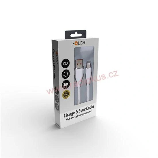 Kabel USB-C 3.1 , USB-C konektor - Iphone Lightning konektor, bílý, 2m