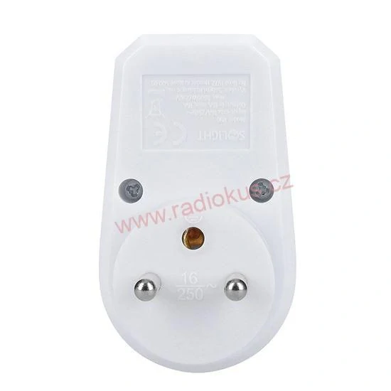 Zásuvka s vypínačem bílá , 16A/250V