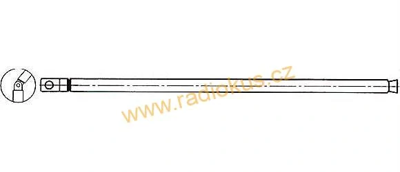 Anténa teleskopická průměr 6mm 150/635mm 6dílná