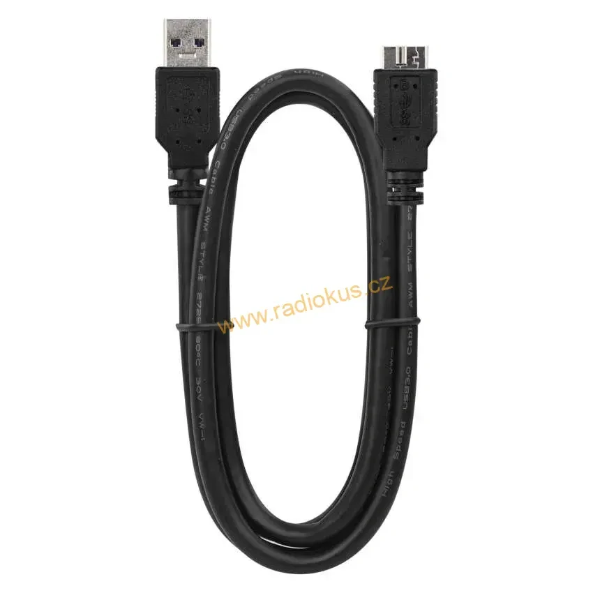 Kabel USB 3.0 USB A vidlice / USB Micro B , 1m
