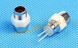 Držák LED 3 mm pochromovaný plast ABS