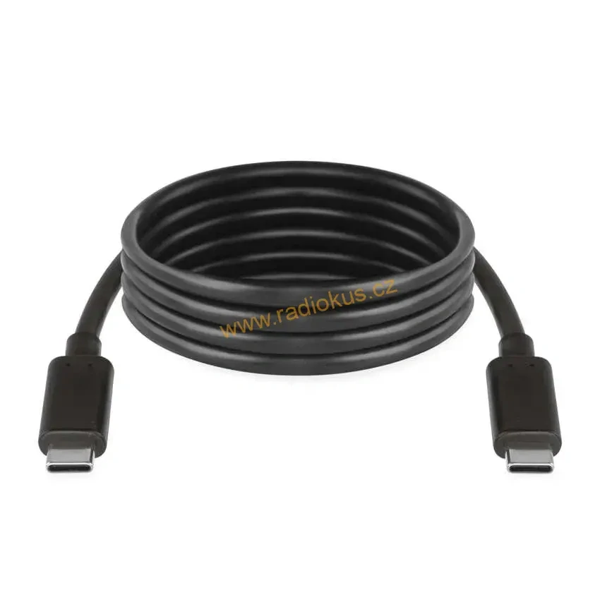 USB kabel 2.0 USB C vidlice - USB C vidlice 1m černý, Quick charge , max 100W