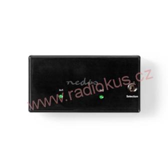 HDMI přepínač 2portový černý 2xIN / 1xOUT