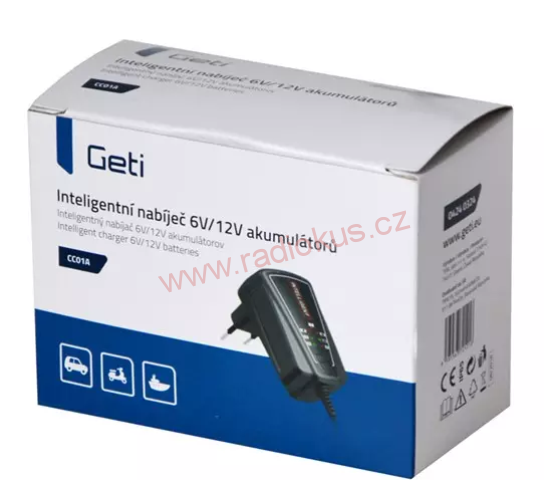 Nabíječka akumulátorů Geti CC01A 6/12V-1A