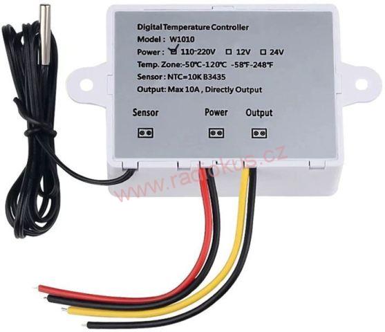 M 452B - Digitální termostat XK-W1010, -50 až +120°C, napájení 230V