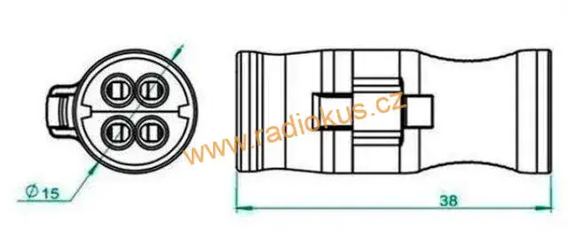 Rychlospojka LT-724 se svorkou pro kabely 0,75-2,5mm2