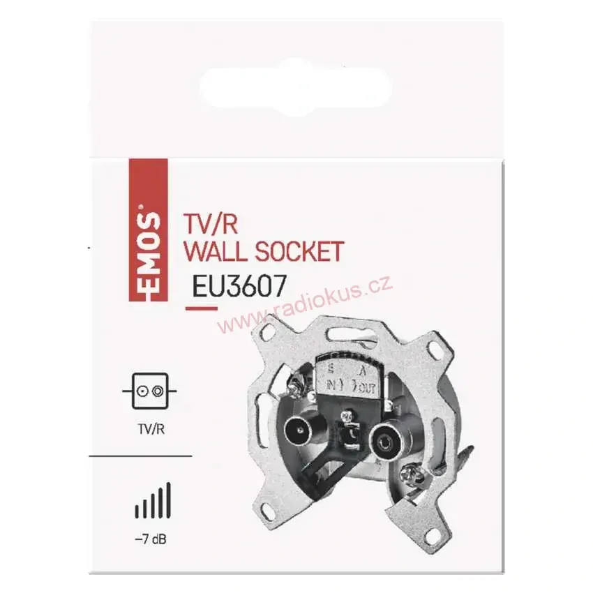 Účastnická zásuvka EU 3607 průběžná