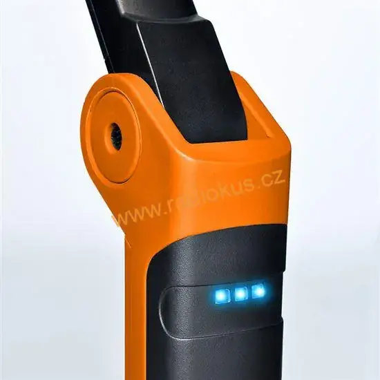 Pracovní nabíjecí LED lampa, 500lm + 70lm, COB, Li-Ion, USB, černooranžová