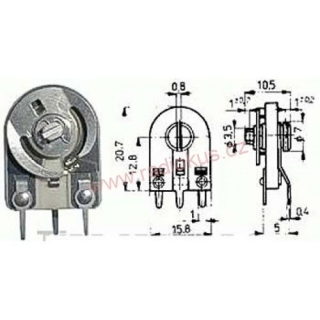 TP 015 100R odporový trimr 