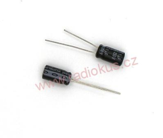 2,2uF/250V elektrolytický radiální kondenzátor 105°C