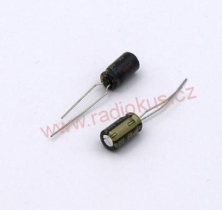 39uF/50V elektrolytický radiální kondenzátor 105°C