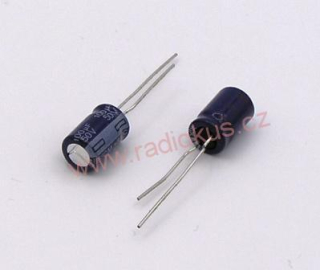 100uF/50V elektrolytický radiální kondenzátor 85°C