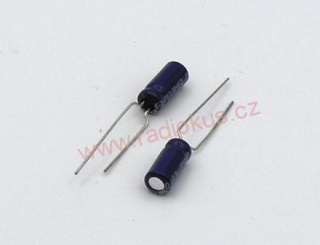 220uF/6,3V elektrolytický radiální kondenzátor 85°C