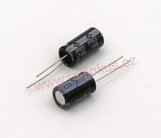 330uF/50V elektrolytický radiální kondenzátor 105°C