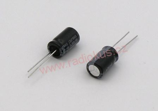 470uF/25V elektrolytický radiální kondenzátor 105°C