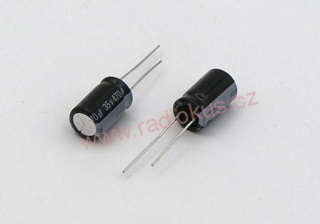 470uF/35V elektrolytický radiální kondenzátor 105°C