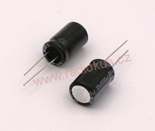 1000uF/35V elektrolytický radiální kondenzátor 105°C