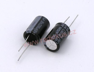 2200uF/35V elektrolytický radiální kondenzátor 105°C
