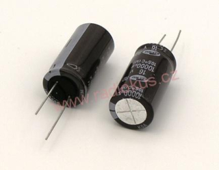 10000uF/16V elektrolytický radiální kondenzátor 105°C