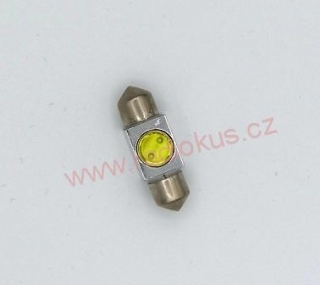 LED žárovka 12V , bílá , 1,5W , Sufit 31mm