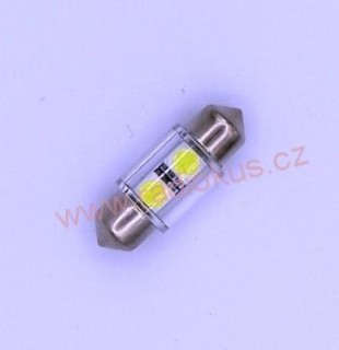 LED žárovka 12V , bílá , 0,5W , Sufit 31mm