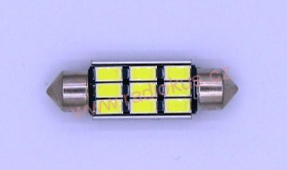 LED žárovka 12V , bílá , 3W , Sufit 39mm