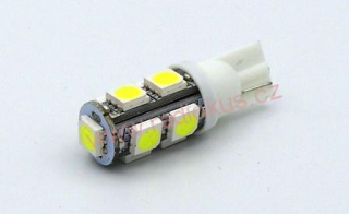 LED žárovka 12V , 2,3W , bílá , T10