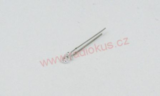 LED 3mm teplá bílá super