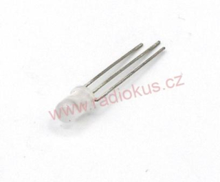 LED 5mm zelená/červená difuzní 3 vývody