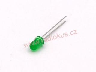 LED 5mm zelená difuzní blikájící