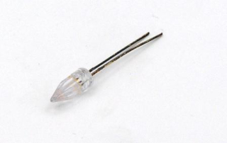 LED 5mm modrá super čirá blikající - plamen svíčky