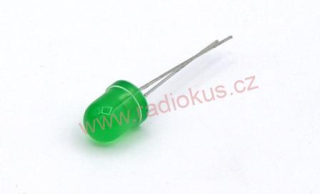 LED 8mm zelená difuzní