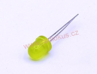 LED 8mm žlutá difuzní