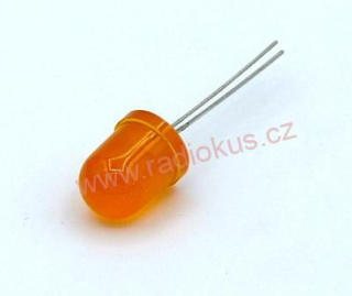 LED 10mm oranžová difuzní