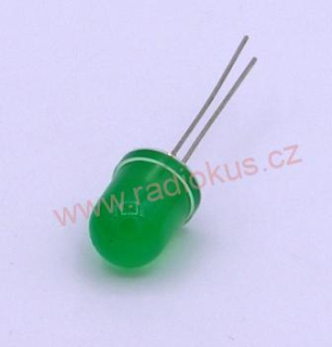 LED 10mm zelená difuzní blikající