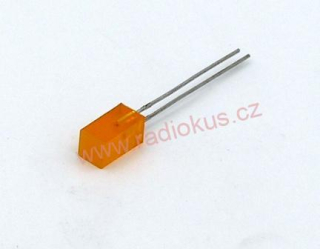 LED 5x5mm oranžová difuzní