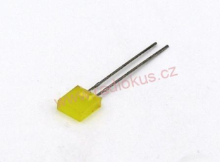 LED 7x2,5mm žlutá difuzní