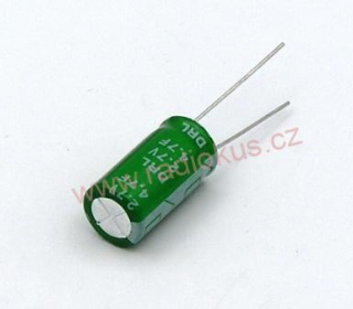 4,7F/2,7V elektrolytický radiální kondenzátor 85°C