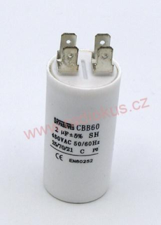 Motorový kondenzátor 2uF / 450V AC 