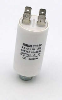 Motorový kondenzátor 2,5uF / 450V AC 