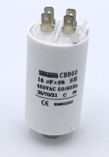 Motorový kondenzátor 16uF / 450V AC 