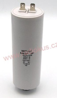 Motorový kondenzátor 45uF / 450V AC 