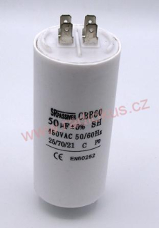 Motorový kondenzátor 50uF / 450V AC 
