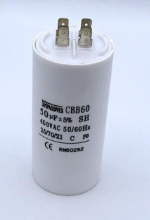 Motorový kondenzátor 50uF / 450V AC 