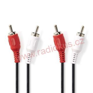 Kabel 2x CINCH vidlice / 2x CINCH vidlice 20m