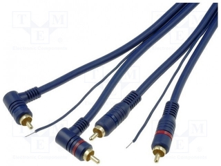 Kabel 2x CINCH vidlice / 2x CINCH vidlice 5m HQ